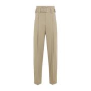 Neutrale broek voor moeiteloze elegantie Bottega Veneta , Beige , Dame...