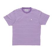 Gestreepte Crew Neck Tee Violanda Carhartt Wip , Purple , Dames