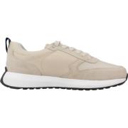 Stijlvolle Sneakers voor Stadsleven Geox , Beige , Heren