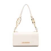 Ivoor Schoudertas voor Vrouwen Love Moschino , Beige , Dames