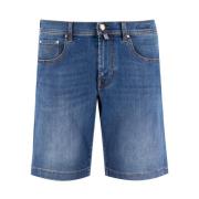 Bermuda Shorts met iconisch logo Jacob Cohën , Blue , Heren