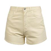 Katoenen shorts met knoop en rits Jucca , White , Dames