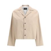 Klassieke Trenchcoat met Applicatiezak Fabiana Filippi , Beige , Dames