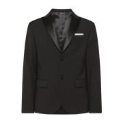 Zwarte blazer heren bovenkleding Daniele Alessandrini , Black , Heren