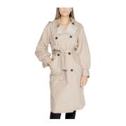 Katoenen jas & mantel met elastaanmix Desigual , Beige , Dames