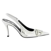 Zilveren Spiegeleffect Pumps Diesel , Gray , Dames