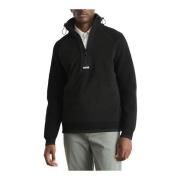 Zwarte Polar Sweatshirt Zartic Stijl Hugo Boss , Black , Heren