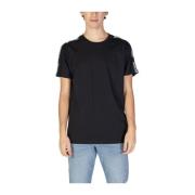 Zwarte Katoenen Crew Neck T-Shirt Moschino , Black , Heren