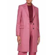 Roze wollen blend jas Paul Smith , Pink , Dames