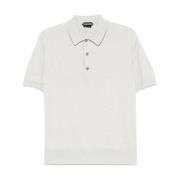 Grijze T-shirts en Polos Tom Ford , Gray , Heren