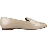 Stijlvolle Loafers met Marsilea Detail Geox , Beige , Dames