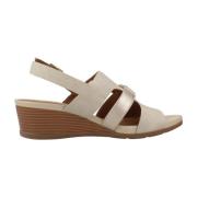 Stijlvolle Wedges voor Vrouwen Geox , Beige , Dames