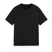 Core Logo T-shirt met korte mouwen Scotch & Soda , Black , Heren