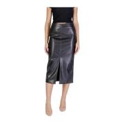 Stijlvolle Polyester Rok, Tijdloze Aantrekkingskracht Ichi , Black , D...