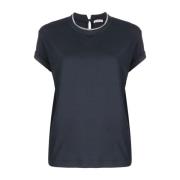 Stijlvolle T-shirts en Polos Brunello Cucinelli , Blue , Dames