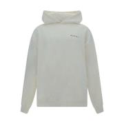 Katoenen Hoodie met Kangoeroezak Marni , White , Heren