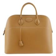 Pre-owned Leather travel-bags Hermès Vintage , Brown , Dames