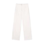 Barrel Leg Pants Olaf Hussein , White , Dames