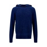 Alpaca Hoodie MC2 Saint Barth , Blue , Heren