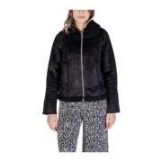 Zwarte Polyester Dames Herfst/Winter Jas Street One , Black , Dames