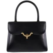 Pre-owned Leather handbags Hermès Vintage , Black , Dames