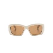 Beige Zonnebril Dames Accessoires Ss25 Jacquemus , Beige , Dames