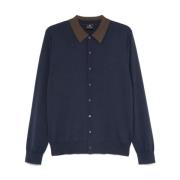 Blauw Gestreepte Kraag Cardigan Sweater PS By Paul Smith , Blue , Here...