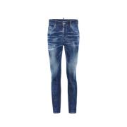 Donkere Easy Wash Skater Jeans Dsquared2 , Blue , Heren