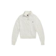 Twist Gebreide Half-Zip Trui Polo Ralph Lauren , White , Dames