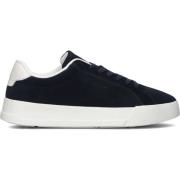 Blauwe Suède Stijlvolle Court Sneakers Tommy Hilfiger , Blue , Heren