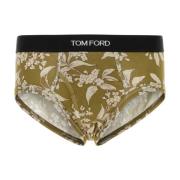 Stretch Katoenen Gedrukte Slip Tom Ford , Multicolor , Heren