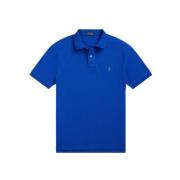 Slim Fit Korte Mouw Polo Shirt Polo Ralph Lauren , Blue , Heren