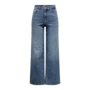 Slim Fit Broek Only , Blue , Dames