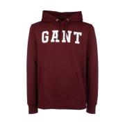 Stijlvolle Sweatshirts voor Mannen en Vrouwen Gant , Red , Heren