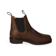 Leren Chelsea Boot met Elastische Inzet Blundstone , Brown , Heren