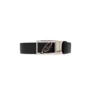 Leren riem Brioni , Black , Heren