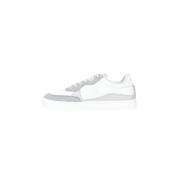 Witte Sneakers met Suède Accenten Calvin Klein Jeans , White , Heren