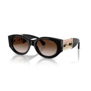 Ch5536Q C622S5 Sunglasses Chanel , Black , Dames