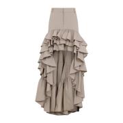 Beige Rok voor Vrouwen Moschino , Beige , Dames