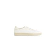 Witte Leren Sneakers Beige Rubberen Zool Church's , White , Heren