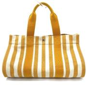 Pre-owned Cotton handbags Hermès Vintage , Orange , Dames