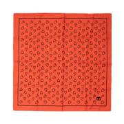 Zakdoek met hartprint Dolce & Gabbana , Orange , Heren