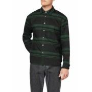 Gestreepte Overshirt Groen Zwart Breed Stijl Paul Smith , Multicolor ,...