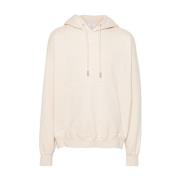 Casual Sweatshirt voor Mannen en Vrouwen Off White , Beige , Heren