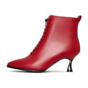 Stiletto Classic Enkellaarzen Cesare Gaspari , Red , Dames