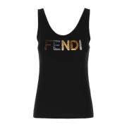 Stijlvolle TOP voor modeliefhebbers Fendi , Black , Dames