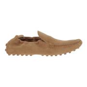 Suède Loafers met Rubberen Zool Tod's , Beige , Dames