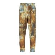 Katoenen cargo broek met woestijnprint Balmain , Multicolor , Heren