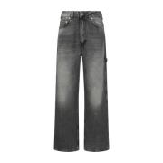 Monochrome Palazzo Katoenen Jeans Haikure , Black , Dames