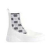 Stijlvolle leren laarzen Gucci , White , Heren